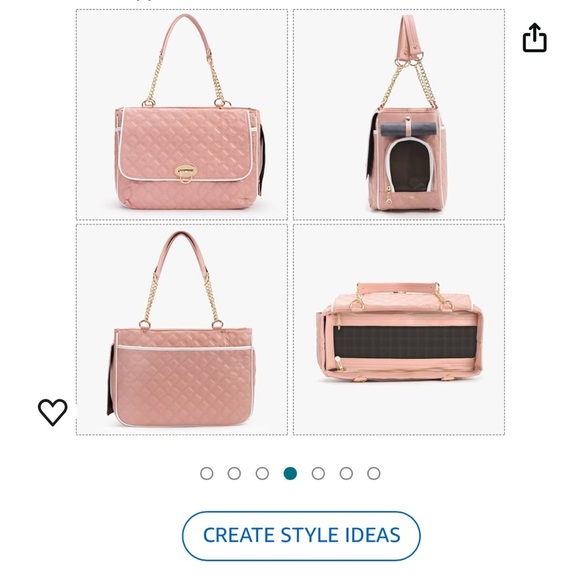 Pink travel pet carrier - Picture 5 of 7